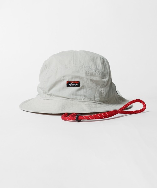 NANGA(ナンガ)の「NANGA/ナンガ NYLON TUSSER SUNSHADE HAT サンシェード ハット 2026年 夏 夏服(ハット・メンズ・アイボリー/ブラック/ライム/グレー/オレンジ/ダークブルー・FREE)」の17枚目の写真