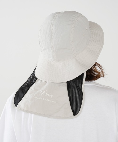NANGA(ナンガ)の「NANGA/ナンガ NYLON TUSSER SUNSHADE HAT サンシェード ハット 2026年 夏 夏服(ハット・メンズ・アイボリー/ブラック/ライム/グレー/オレンジ/ダークブルー・FREE)」の20枚目の写真