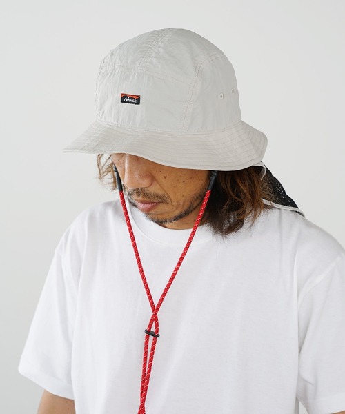 NANGA(ナンガ)の「NANGA/ナンガ NYLON TUSSER SUNSHADE HAT サンシェード ハット 2026年 夏 夏服(ハット・メンズ・アイボリー/ブラック/ライム/グレー/オレンジ/ダークブルー・FREE)」の19枚目の写真