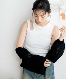 WEGO | WEGO/カットアウトショルダータンク(タンクトップ)