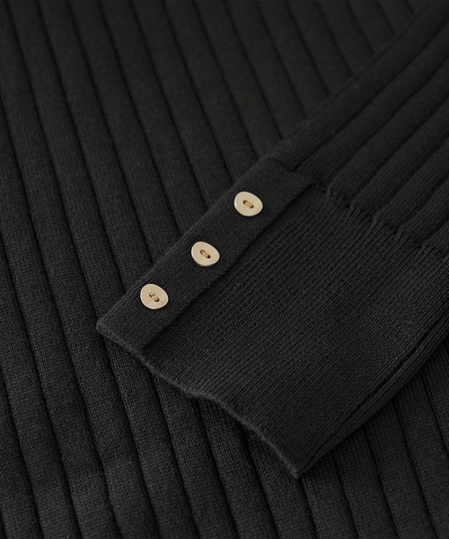 ROPE' PICNIC（ロペピクニック）の「BIOGRACE(R)スカラップネックリブニットプルオーバー（ニット/セーター・レディース・ターコイズブルー/ブラック/レッド/マスタード/キナリ・38）」の13枚目の写真