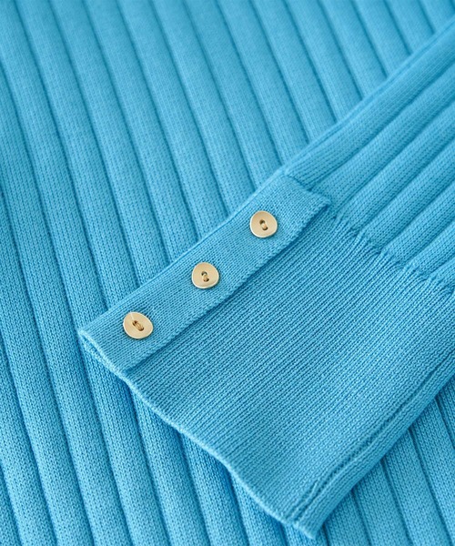 ROPE' PICNIC（ロペピクニック）の「BIOGRACE(R)スカラップネックリブニットプルオーバー（ニット/セーター・レディース・ターコイズブルー/ブラック/レッド/マスタード/キナリ・38）」の15枚目の写真