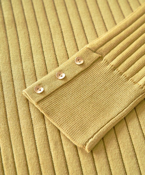 ROPE' PICNIC（ロペピクニック）の「BIOGRACE(R)スカラップネックリブニットプルオーバー（ニット/セーター・レディース・ターコイズブルー/ブラック/レッド/マスタード/キナリ・38）」の17枚目の写真