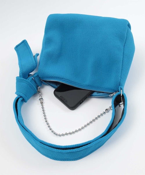 miette（ミエット）の「スクエアニットバッグ（ショルダーバッグ・レディース・ブラック/レッド/グリーン/ブルー・FREE）」の12枚目の写真