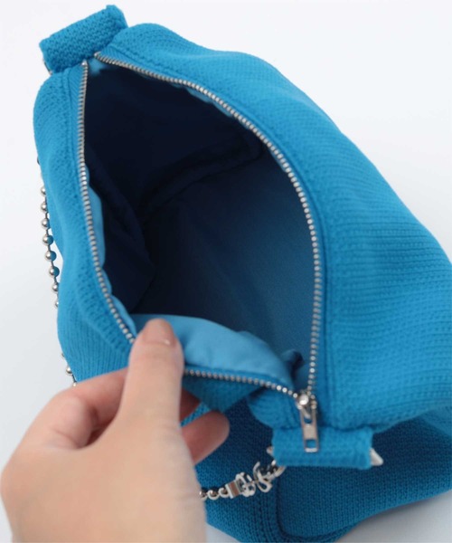 miette（ミエット）の「スクエアニットバッグ（ショルダーバッグ・レディース・ブラック/レッド/グリーン/ブルー・FREE）」の13枚目の写真