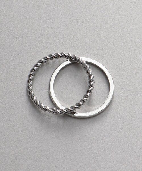 THE SHOP TK （ザ ショップ ティーケー ）の「◆ステンレスセットリング（リング・メンズ・シルバー・00）」の2枚目の写真