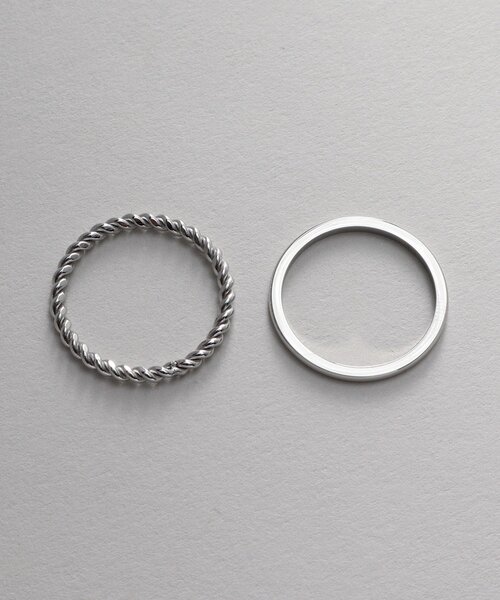 THE SHOP TK （ザ ショップ ティーケー ）の「◆ステンレスセットリング（リング・メンズ・シルバー・00）」の3枚目の写真