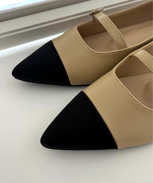 prose verse(プロズヴェール)の「ビジュバックルワンストラップパンプス(パンプス・レディース・ブラック/ベージュ・LARGE/MEDIUM/SMALL)」の10枚目の写真