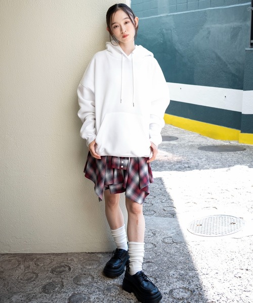 WEGO(ウィゴー)の「WEGO/【26春冬 大好評により再入荷!WEB限定】スウェットプルパーカー(パーカー・メンズ・ブルー/ホワイト/ダークオレンジ/カーキ/ブラック/杢グレー/ベージュ系その他/グレー系その他/スミクロ・LARGE/MEDIUM/X-LARGE)」の18枚目の写真