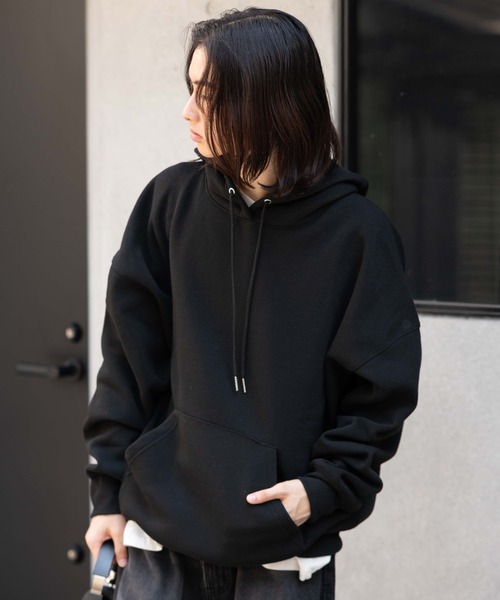 WEGO(ウィゴー)の「WEGO/【26春冬 大好評により再入荷!WEB限定】スウェットプルパーカー(パーカー・メンズ・ブルー/ホワイト/ダークオレンジ/カーキ/ブラック/杢グレー/ベージュ系その他/グレー系その他/スミクロ・LARGE/MEDIUM/X-LARGE)」の19枚目の写真