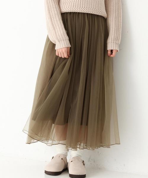 Another Edition(アナザーエディション)の「チュールスカート/ AEFC チュール SK◆(スカート・レディース・ブラック/オリーブ/ベージュ・フリー)」の3枚目の写真
