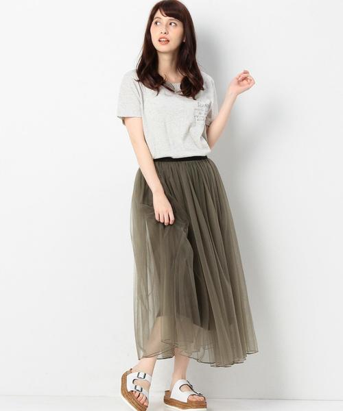 Another Edition(アナザーエディション)の「チュールスカート/ AEFC チュール SK◆(スカート・レディース・ブラック/オリーブ/ベージュ・フリー)」の8枚目の写真