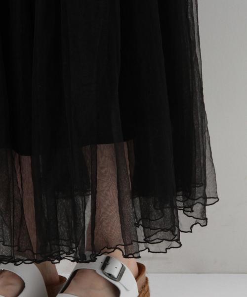 Another Edition(アナザーエディション)の「チュールスカート/ AEFC チュール SK◆(スカート・レディース・ブラック/オリーブ/ベージュ・フリー)」の12枚目の写真
