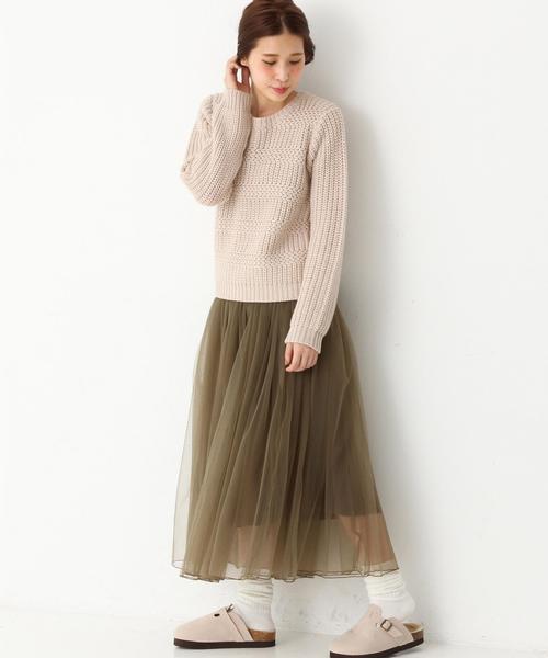 Another Edition(アナザーエディション)の「チュールスカート/ AEFC チュール SK◆(スカート・レディース・ブラック/オリーブ/ベージュ・フリー)」の5枚目の写真