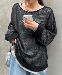 CIAOPANIC TYPY | モヘアライクシアールーズサイドスリットニット【WEB限定カラーあり】(ニット/セーター)