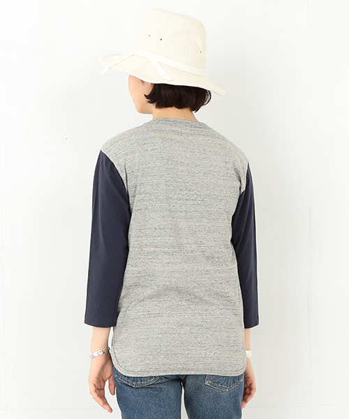 BEAMS BOY（ビームスボーイ）の「CHESWICK / 7分袖 ベースボールT 15FW（Tシャツ/カットソー・レディース・ホワイト/キナリ/グレー・ONE SIZE）」の16枚目の写真