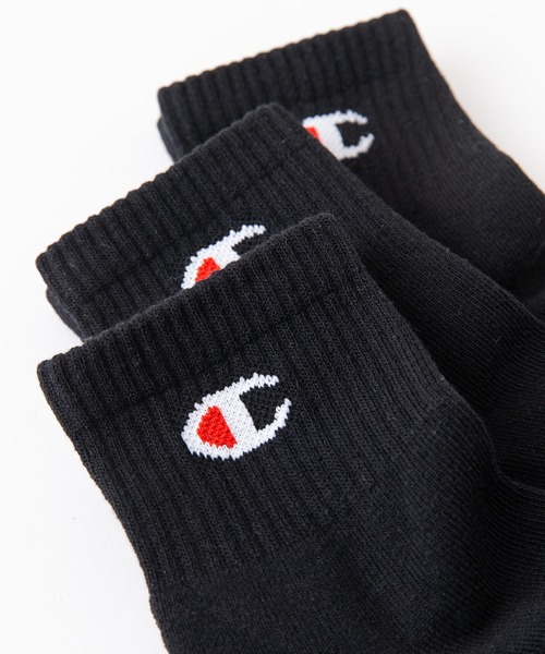 Champion(チャンピオン)の「【CHAMPION/チャンピオン】Cクォーターレングス ソックス 3P CMSCY201 ワンポイントロゴ 3足組 靴下(ソックス/靴下・メンズ・ホワイト/ブラック・MEDIUM)」の7枚目の写真