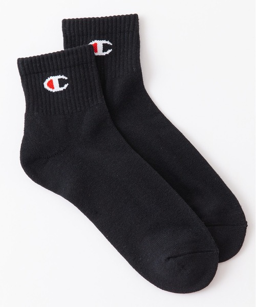 Champion(チャンピオン)の「【CHAMPION/チャンピオン】Cクォーターレングス ソックス 3P CMSCY201 ワンポイントロゴ 3足組 靴下(ソックス/靴下・メンズ・ホワイト/ブラック・MEDIUM)」の5枚目の写真
