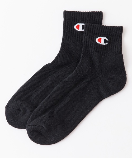 Champion(チャンピオン)の「【CHAMPION/チャンピオン】Cクォーターレングス ソックス 3P CMSCY201 ワンポイントロゴ 3足組 靴下(ソックス/靴下・メンズ・ホワイト/ブラック・MEDIUM)」の6枚目の写真