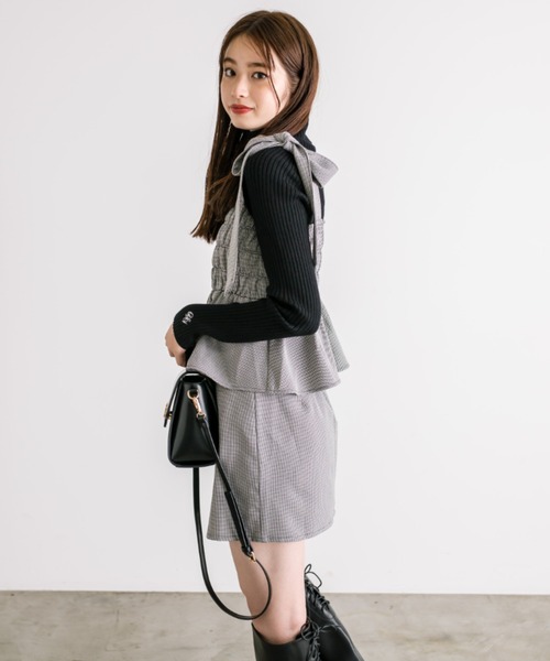 OLIVE des OLIVE（オリーブデオリーブ）の「タートルネックニット　1032050020（ニット/セーター・レディース・ブラック系その他/トップグレー/オフホワイト/ブラック・FREE）」の15枚目の写真