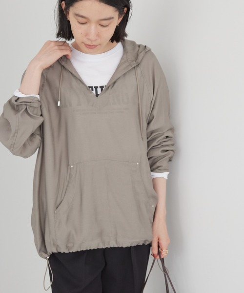 AMERICAN HOLIC(アメリカンホリック)の「ドロストスキッパーアノラック(その他アウター・レディース・ネイビー/グレイッシュベージュ・M/L)」の1枚目の写真