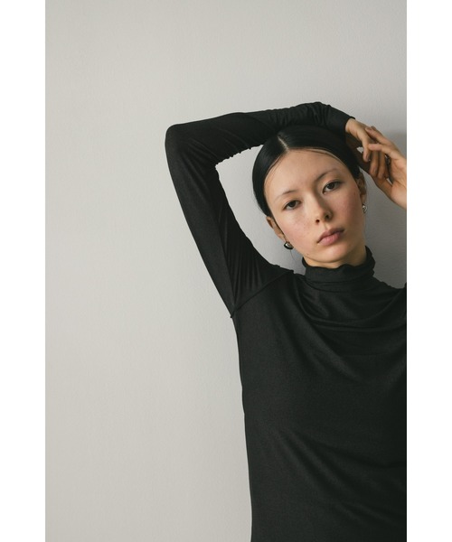 STYLEMIXER(スタイルミキサー)の「ネクストスキンハイネックトップ(Tシャツ/カットソー・レディース・ブラック/ベージュ/アイボリー/ネイビー・FREE)」の13枚目の写真