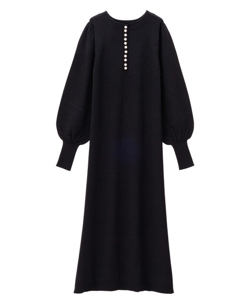GeeRA（ジーラ）の「前後2WAYパール使いニットワンピ（ワンピース・レディース・ブラック/杢グレー・MEDIUM/LARGE）」の11枚目の写真