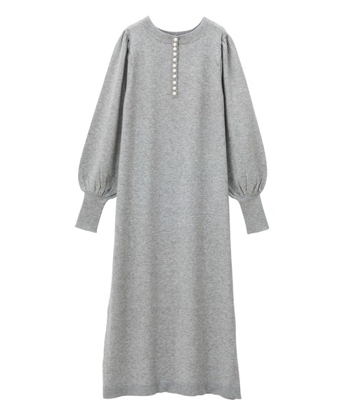 GeeRA（ジーラ）の「前後2WAYパール使いニットワンピ（ワンピース・レディース・ブラック/杢グレー・MEDIUM/LARGE）」の12枚目の写真