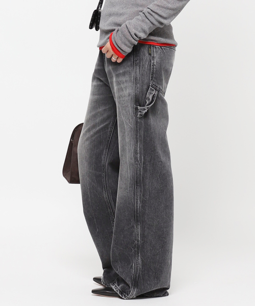 AP STUDIO（エーピーストゥディオ）の「【HAIKURE/ハイクル】WINONA painter denim（スラックス・レディース・ブラック系その他・24/26/25/27）」の2枚目の写真