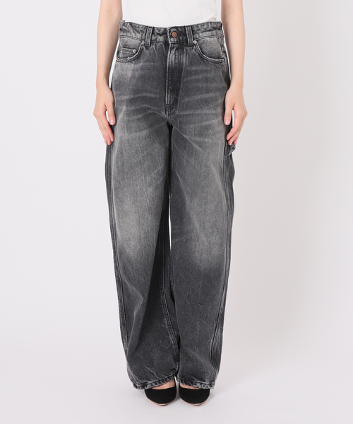 AP STUDIO（エーピーストゥディオ）の「【HAIKURE/ハイクル】WINONA painter denim（スラックス・レディース・ブラック系その他・24/26/25/27）」の8枚目の写真