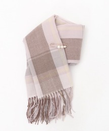 axes femme | ピン付きチェック柄ストール(ストール/ショール)
