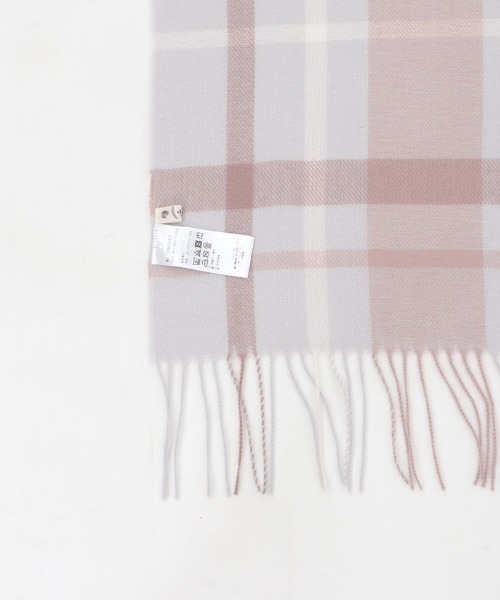 axes femme(アクシーズファム)の「ピン付きチェック柄ストール(ストール/ショール・レディース・ベージュ/サックスブルー/ラベンダー・FREE)」の12枚目の写真