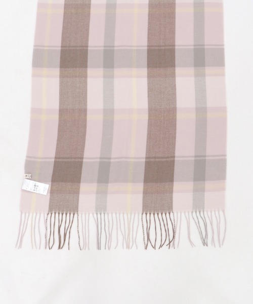 axes femme(アクシーズファム)の「ピン付きチェック柄ストール(ストール/ショール・レディース・ベージュ/サックスブルー/ラベンダー・FREE)」の15枚目の写真