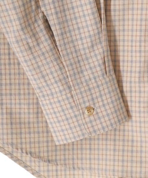 PORT BY ARK（ポートバイアーク）の「PORT BY ARK / ポートバイアーク：Check Shirt：PO14-SH001[COR]（シャツ/ブラウス・メンズ・ベージュ系その他/ブルー系その他/オレンジ系その他・2/1）」の13枚目の写真