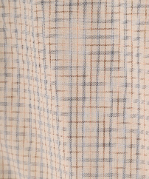 PORT BY ARK（ポートバイアーク）の「PORT BY ARK / ポートバイアーク：Check Shirt：PO14-SH001[COR]（シャツ/ブラウス・メンズ・ベージュ系その他/ブルー系その他/オレンジ系その他・2/1）」の14枚目の写真