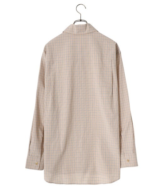 PORT BY ARK（ポートバイアーク）の「PORT BY ARK / ポートバイアーク：Check Shirt：PO14-SH001[COR]（シャツ/ブラウス・メンズ・ベージュ系その他/ブルー系その他/オレンジ系その他・2/1）」の11枚目の写真