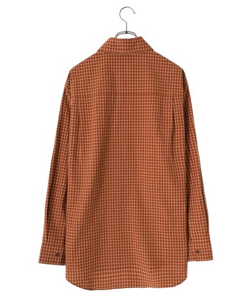 PORT BY ARK（ポートバイアーク）の「PORT BY ARK / ポートバイアーク：Check Shirt：PO14-SH001[COR]（シャツ/ブラウス・メンズ・ベージュ系その他/ブルー系その他/オレンジ系その他・2/1）」の20枚目の写真