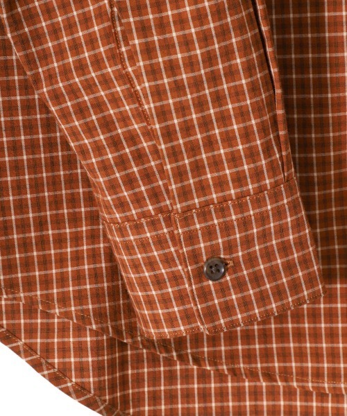 PORT BY ARK（ポートバイアーク）の「PORT BY ARK / ポートバイアーク：Check Shirt：PO14-SH001[COR]（シャツ/ブラウス・メンズ・ベージュ系その他/ブルー系その他/オレンジ系その他・2/1）」の22枚目の写真