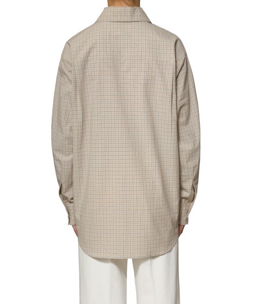 PORT BY ARK（ポートバイアーク）の「PORT BY ARK / ポートバイアーク：Check Shirt：PO14-SH001[COR]（シャツ/ブラウス・メンズ・ベージュ系その他/ブルー系その他/オレンジ系その他・2/1）」の17枚目の写真
