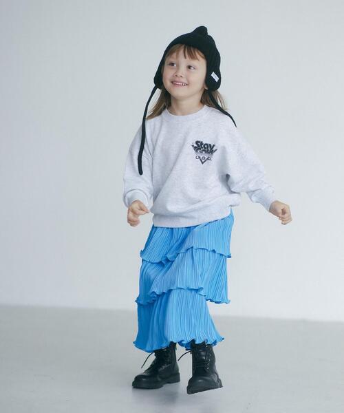 FRUIT OF THE LOOM(フルーツオブザルーム)の「【別注】<FRUIT OF THE LOOM> イヤーフラップ ニットキャップ / 帽子(ニットキャップ/ビーニー・キッズ・ホワイト/ブラック・FREE)」の4枚目の写真
