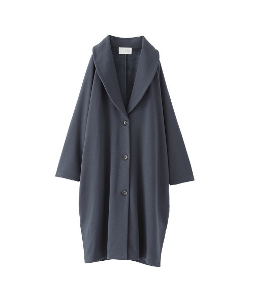 n'OrLABEL（ノアールレーベル）の「『裏シャギーロングコーディガン』（チェスターコート・レディース・ブラック/チャコールグレー/ダークブルー/モカ/ネイビー・FREE）」の5枚目の写真