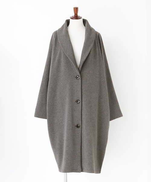 n'OrLABEL（ノアールレーベル）の「『裏シャギーロングコーディガン』（チェスターコート・レディース・ブラック/チャコールグレー/ダークブルー/モカ/ネイビー・FREE）」の17枚目の写真