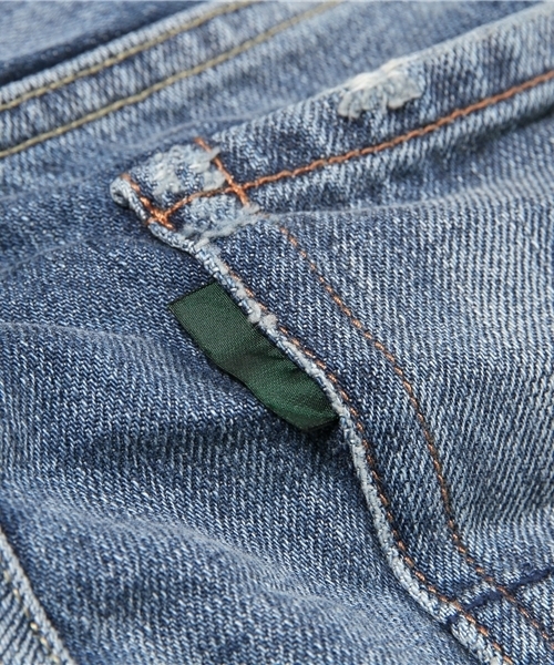 green label relaxing（グリーンレーベルリラクシング）の「CRUSH SELVAGE 825 9/L デニムパンツ ◆（デニムパンツ・メンズ・ネイビー・MEDIUM/LARGE/X-LARGE/SMALL）」の14枚目の写真