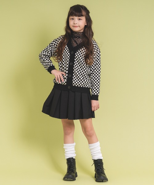 URBAN CHERRY（アーバンチェリー）の「【インナーパンツ付き】切り替えプリーツスカート（スカート・キッズ・ブラック/ベージュ・120cm/110cm/150cm/130cm/140cm）」の10枚目の写真