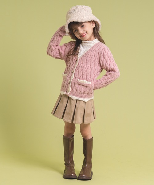 URBAN CHERRY（アーバンチェリー）の「【インナーパンツ付き】切り替えプリーツスカート（スカート・キッズ・ブラック/ベージュ・120cm/110cm/150cm/130cm/140cm）」の15枚目の写真