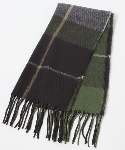 LAKOLE（ラコレ）の「アソートチェックマフラー / 960791（マフラー・レディース・ブラウン/グレー/オフホワイト/カーキ/イエロー/オレンジ/ブルー・FREE）」の9枚目の写真