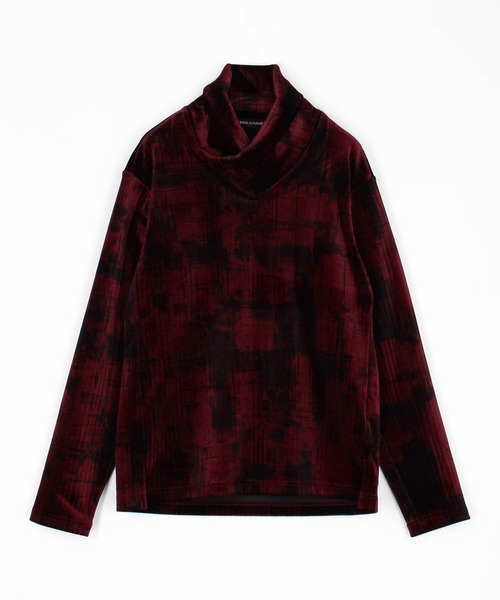 HIDEAWAYS NICOLE（ハイダウェイニコル）の「オフネックショールカラープルオーバー（Tシャツ/カットソー・メンズ・チャコールグレー/ネイビー/ダークグリーン/ボルドー・LARGE/MEDIUM/X-LARGE）」の14枚目の写真