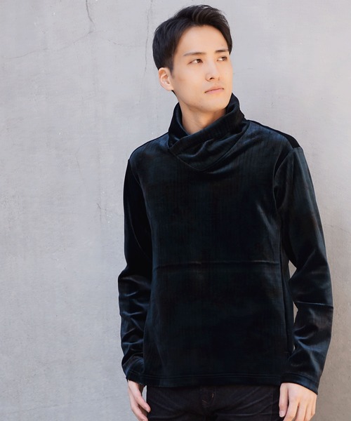 HIDEAWAYS NICOLE（ハイダウェイニコル）の「オフネックショールカラープルオーバー（Tシャツ/カットソー・メンズ・チャコールグレー/ネイビー/ダークグリーン/ボルドー・LARGE/MEDIUM/X-LARGE）」の17枚目の写真