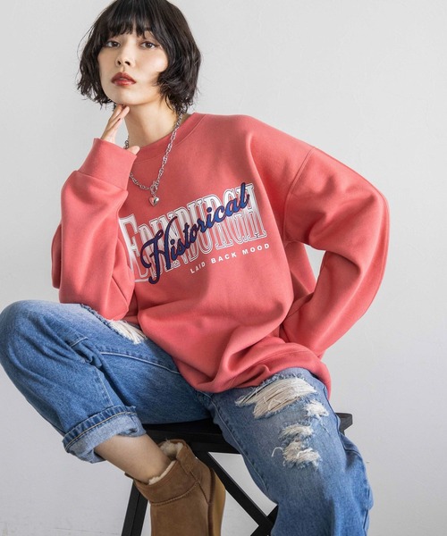 PAGEBOY（ページボーイ）の「ウラキモウカレッジスウェット（スウェット・レディース・オートミール/ピンク/ブラック・FREE）」の19枚目の写真