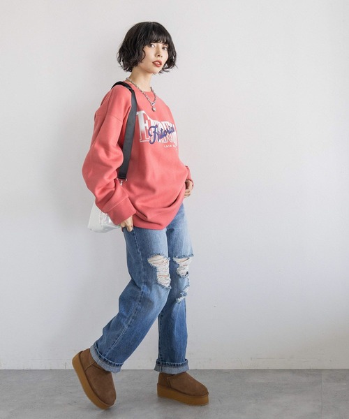 PAGEBOY（ページボーイ）の「ウラキモウカレッジスウェット（スウェット・レディース・オートミール/ピンク/ブラック・FREE）」の21枚目の写真